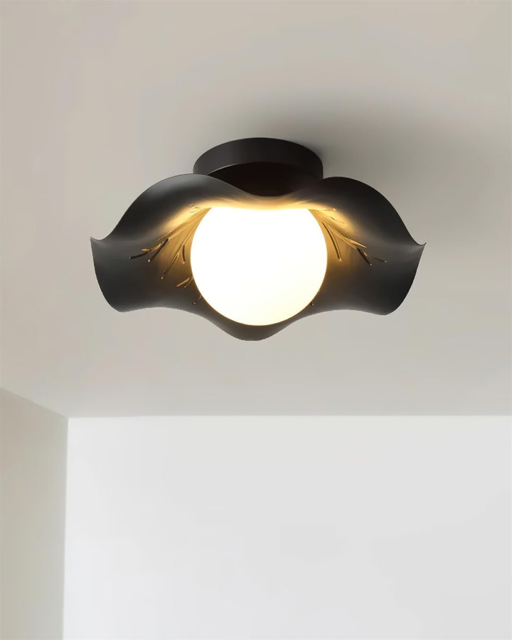 Monae Lumière de Plafond Pétale Globe Noir - Neutralighting