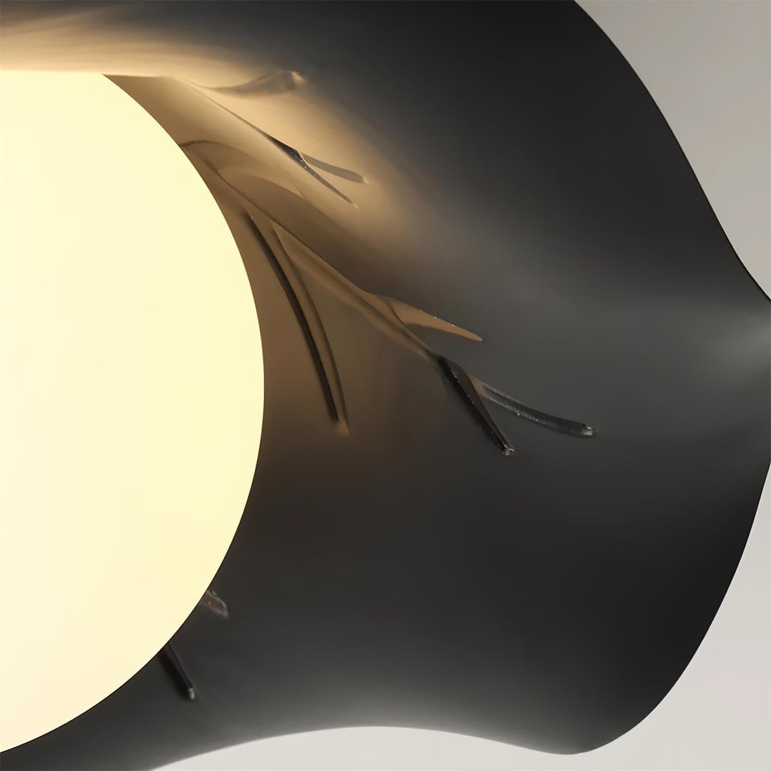 Monae Lumière de Plafond Pétale Globe Noir - Neutralighting