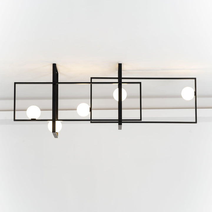 Lustra Chandelier Mondrian en Verre et Laiton Moderne - Neutralighting