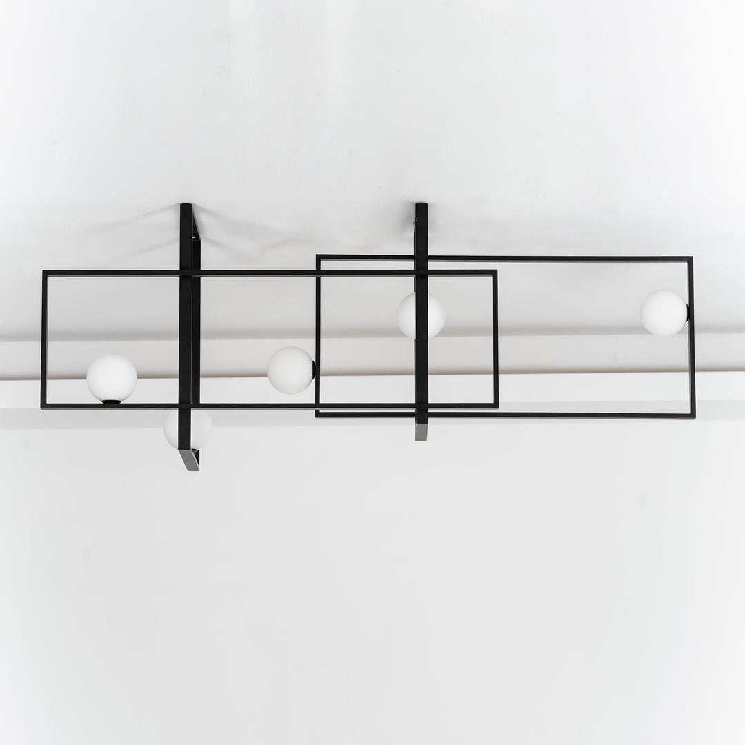 Lustra Chandelier Mondrian en Verre et Laiton Moderne - Neutralighting