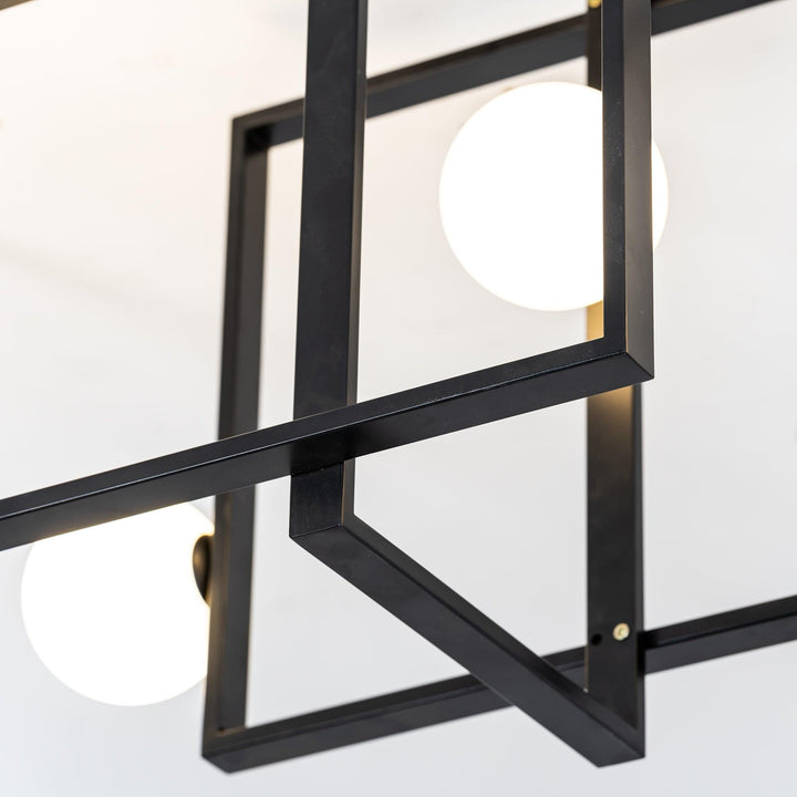 Lustra Chandelier Mondrian en Verre et Laiton Moderne - Neutralighting