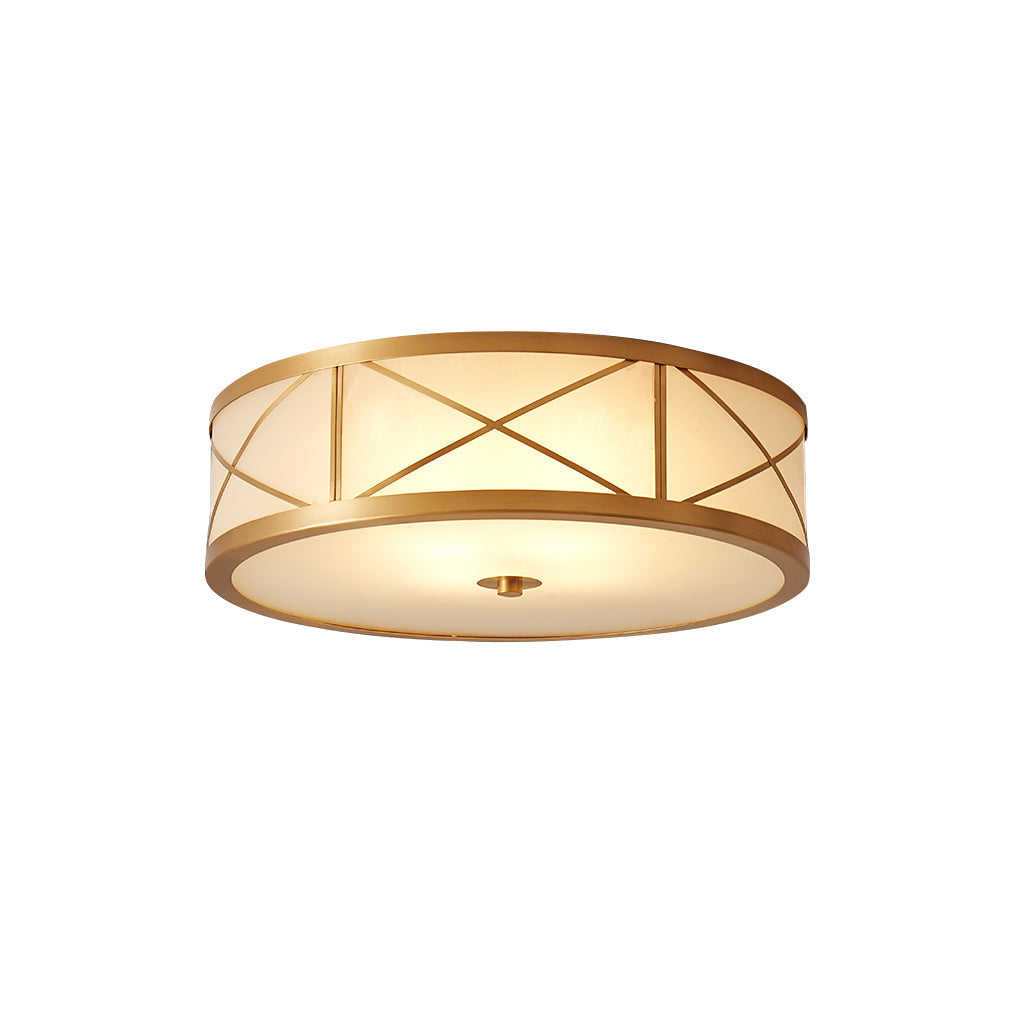 Vovene Plafonnier En Laiton Et Verre Minimaliste Moderne - Neutralighting