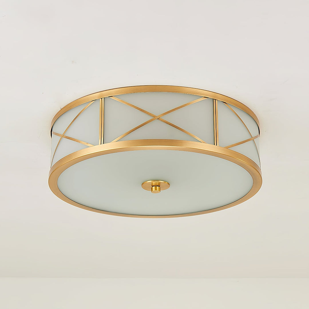 Vovene Plafonnier En Laiton Et Verre Minimaliste Moderne - Neutralighting