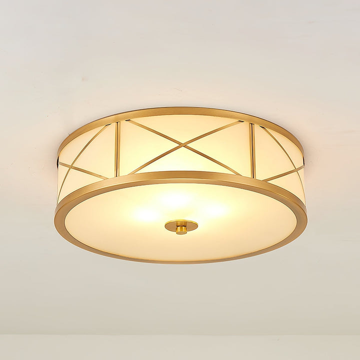 Vovene Plafonnier En Laiton Et Verre Minimaliste Moderne - Neutralighting