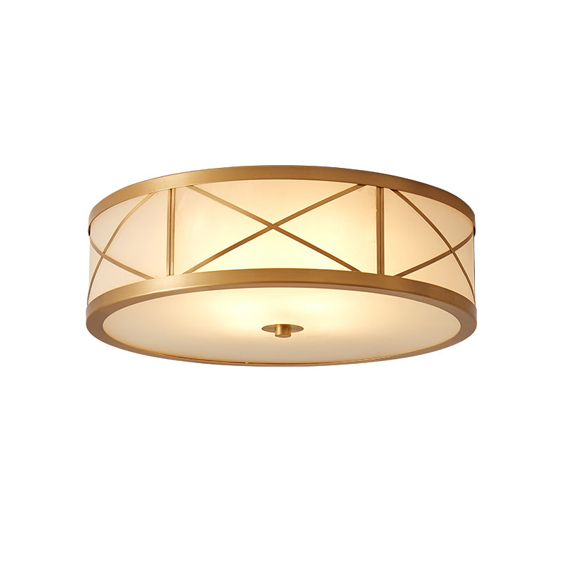 Vovene Plafonnier En Laiton Et Verre Minimaliste Moderne - Neutralighting