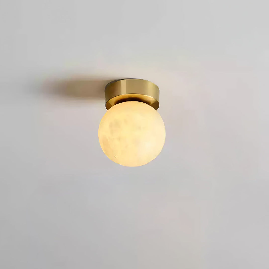 Otheyra Globe Laiton Albâtre Plafonnier - Neutralighting