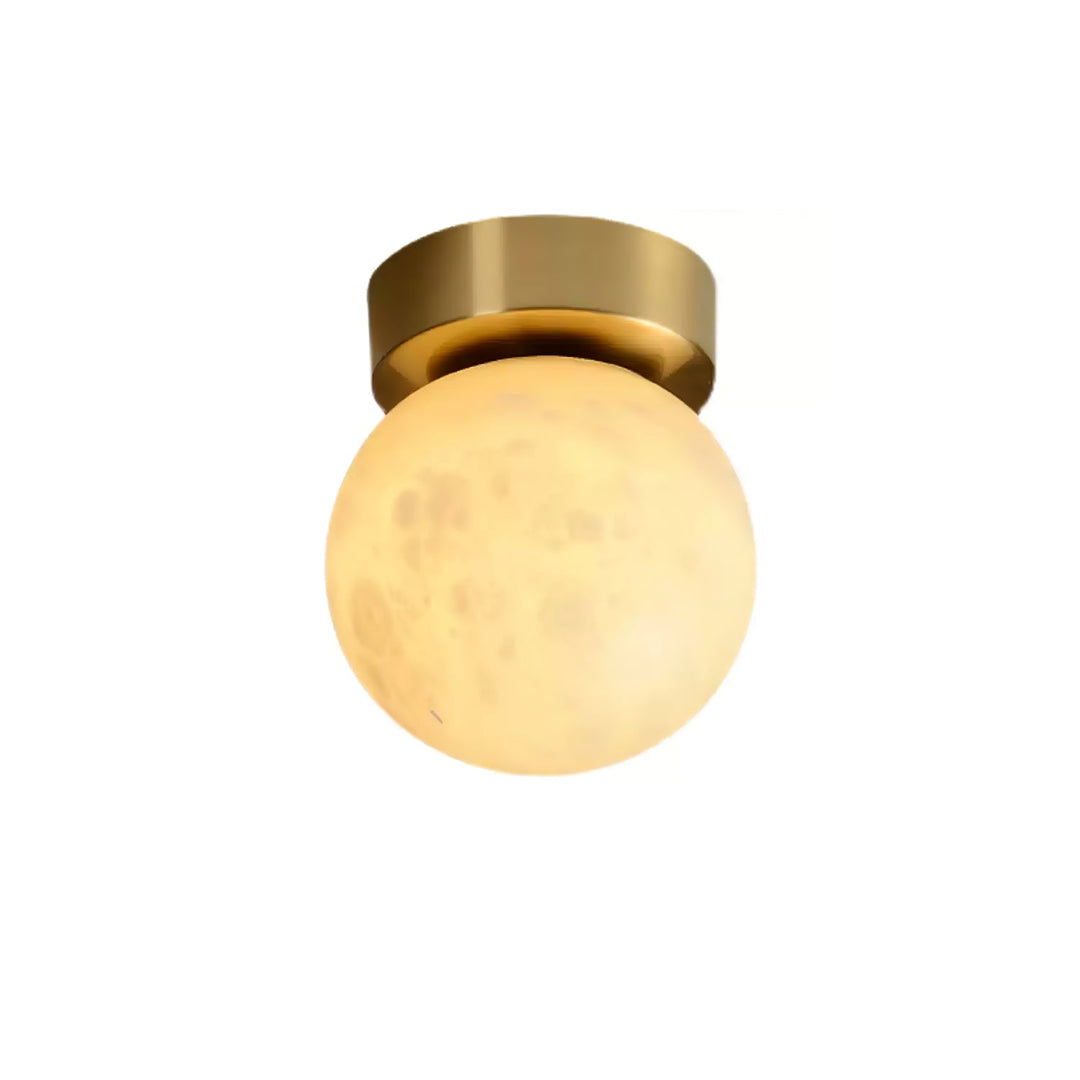 Otheyra Globe Laiton Albâtre Plafonnier - Neutralighting
