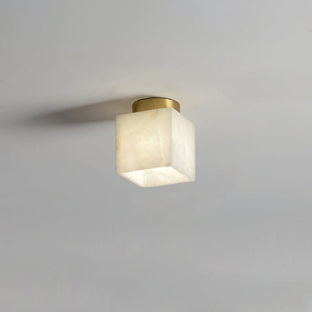Otheyra Globe Laiton Albâtre Plafonnier - Neutralighting