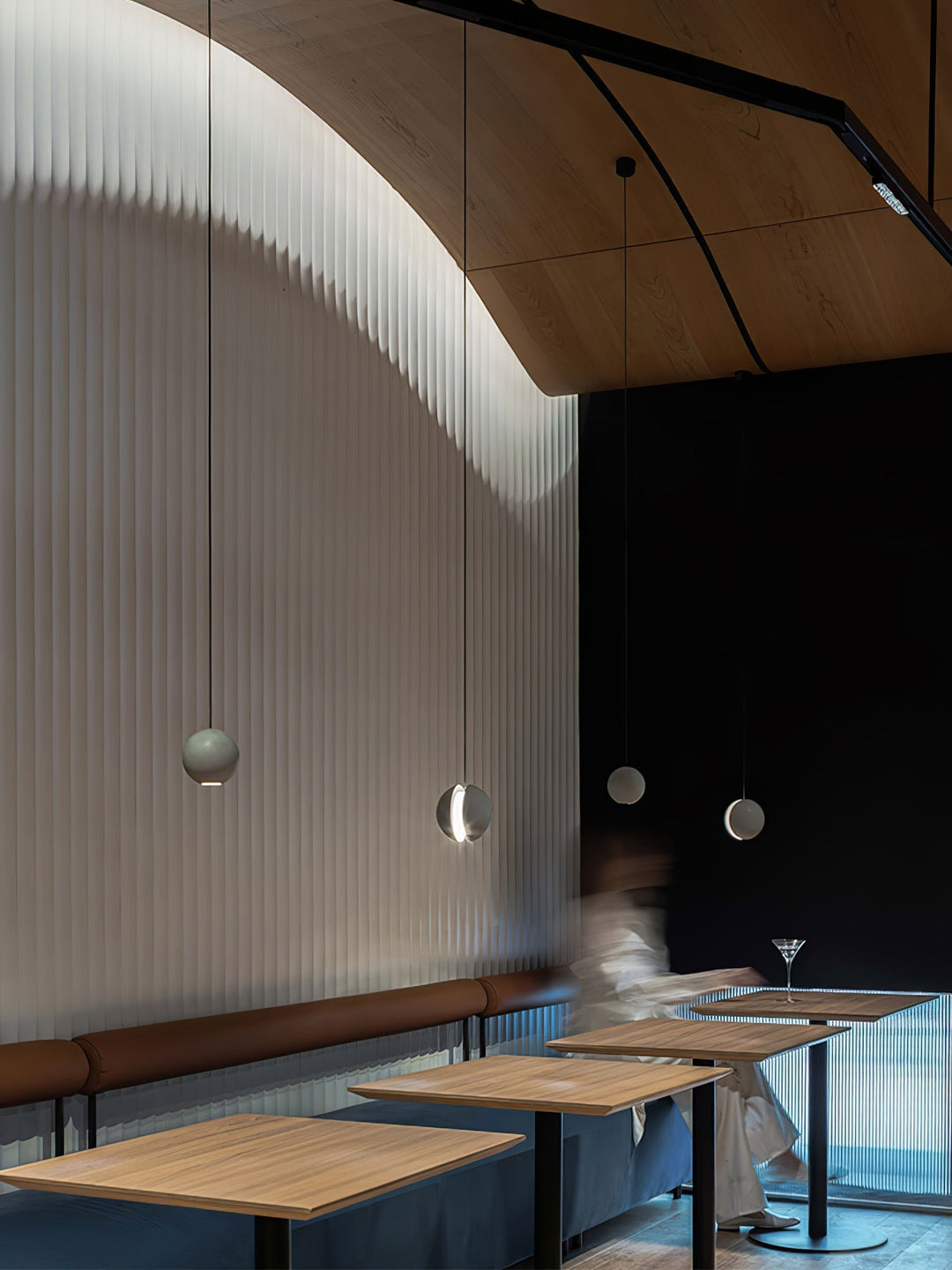 Solara Suspension Sphère en Béton Lune Minimaliste - Neutralighting