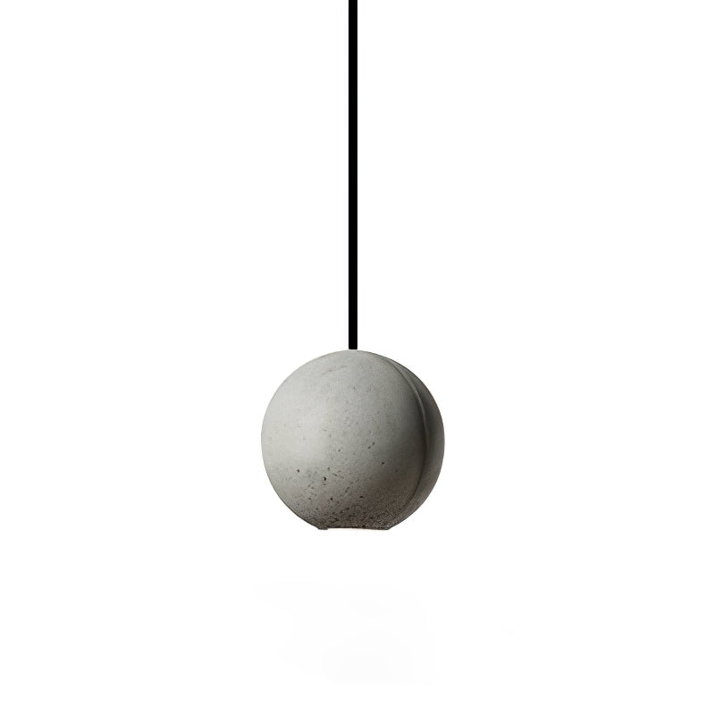 Solara Suspension Sphère en Béton Lune Minimaliste - Neutralighting