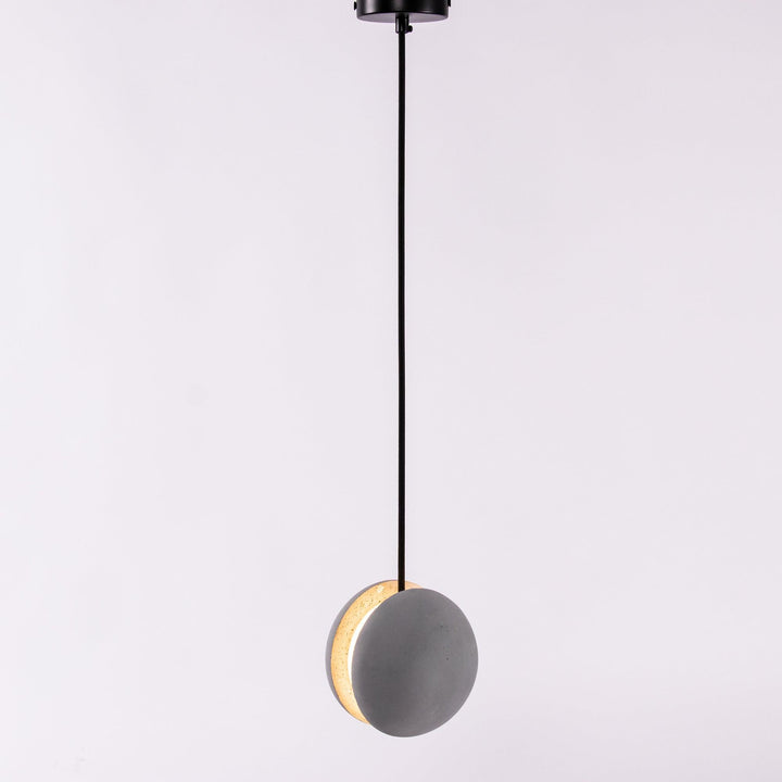 Solara Suspension Sphère en Béton Lune Minimaliste - Neutralighting