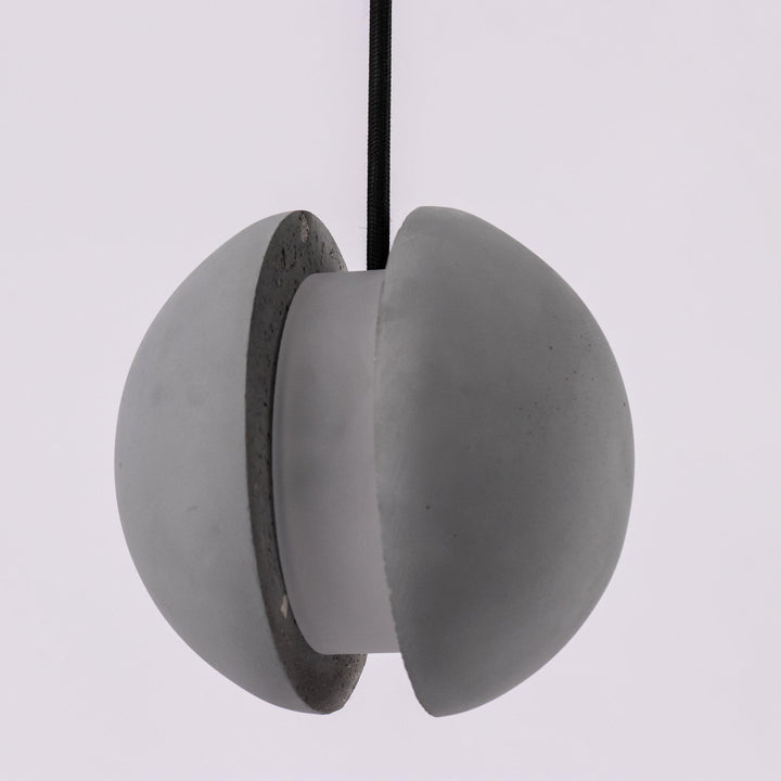 Solara Suspension Sphère en Béton Lune Minimaliste - Neutralighting