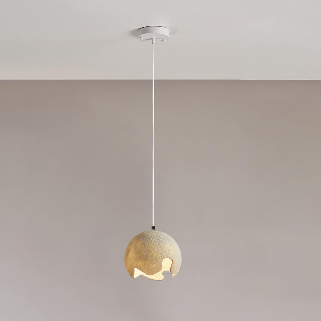 Moon Suspension Crater en Résine Curvilinéaire Minimaliste - Neutralighting