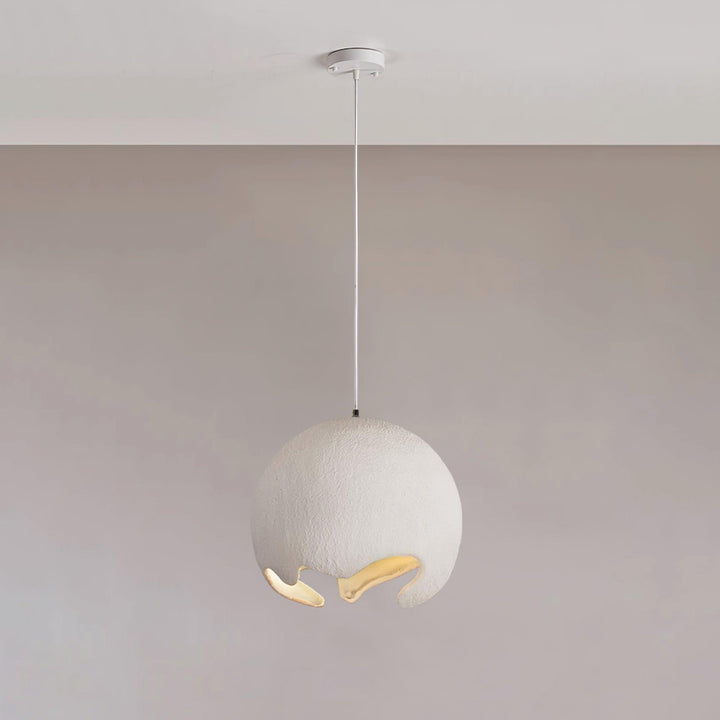 Moon Suspension Crater en Résine Curvilinéaire Minimaliste - Neutralighting