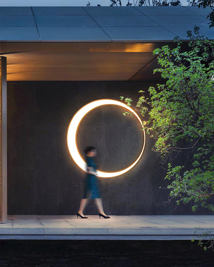 Zathee Applique Murale Extérieure LED Circulaire - Neutralighting
