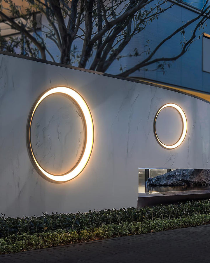 Zathee Applique Murale Extérieure LED Circulaire - Neutralighting