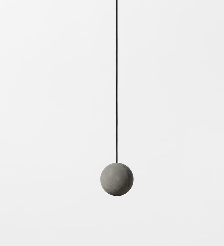 Solara Suspension Sphère en Béton Lune Minimaliste - Neutralighting