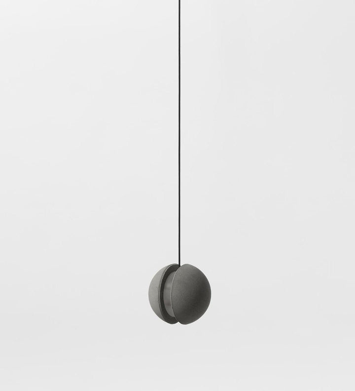 Solara Suspension Sphère en Béton Lune Minimaliste - Neutralighting