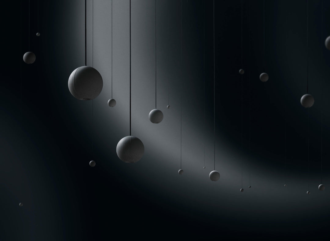 Solara Suspension Sphère en Béton Lune Minimaliste - Neutralighting