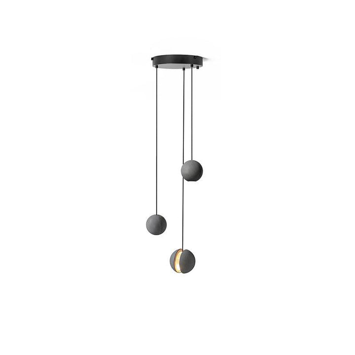 Solara Suspension Sphère en Béton Lune Minimaliste - Neutralighting