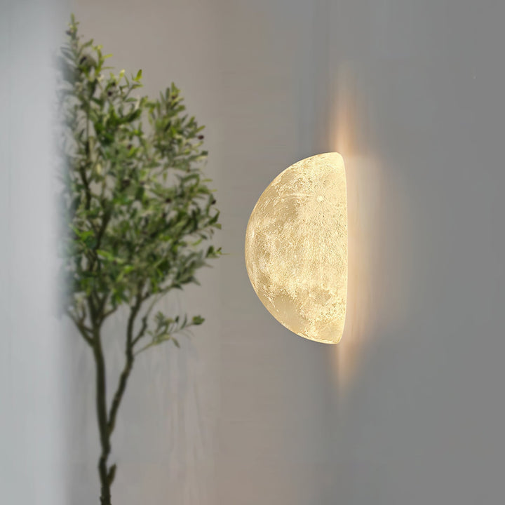 Olsolan Applique Murale 3D en Plastique Art Nordique Lune - Neutralighting