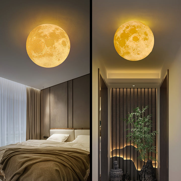 Olsolan Applique Murale 3D en Plastique Art Nordique Lune - Neutralighting