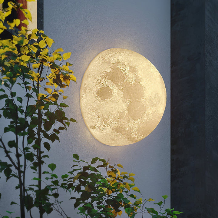 Olsolan Applique Murale 3D en Plastique Art Nordique Lune - Neutralighting