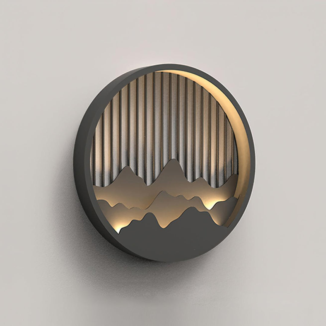 Sumi Applique Murale Circulaire Montagne - Neutralighting
