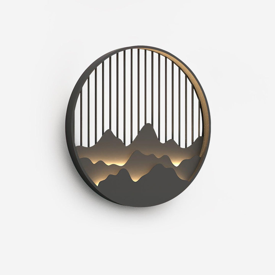 Sumi Applique Murale Circulaire Montagne - Neutralighting
