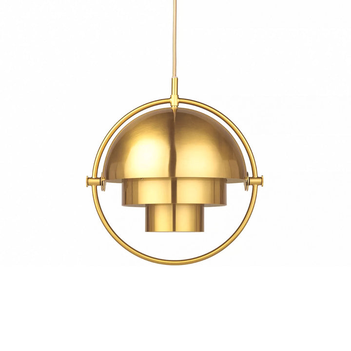 Lustra Lampe Pendante Boule Déformée Dorée - Neutralighting