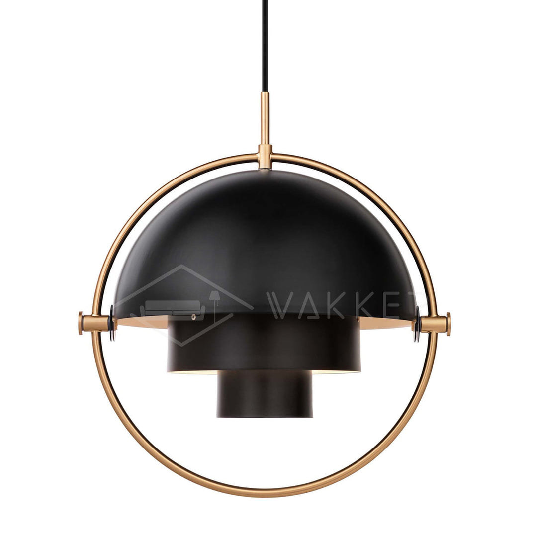 Lustra Lampe Pendante Boule Déformée Dorée - Neutralighting