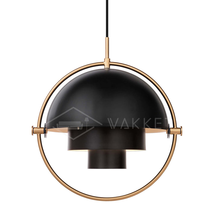 Lustra Lampe Pendante Boule Déformée Dorée - Neutralighting