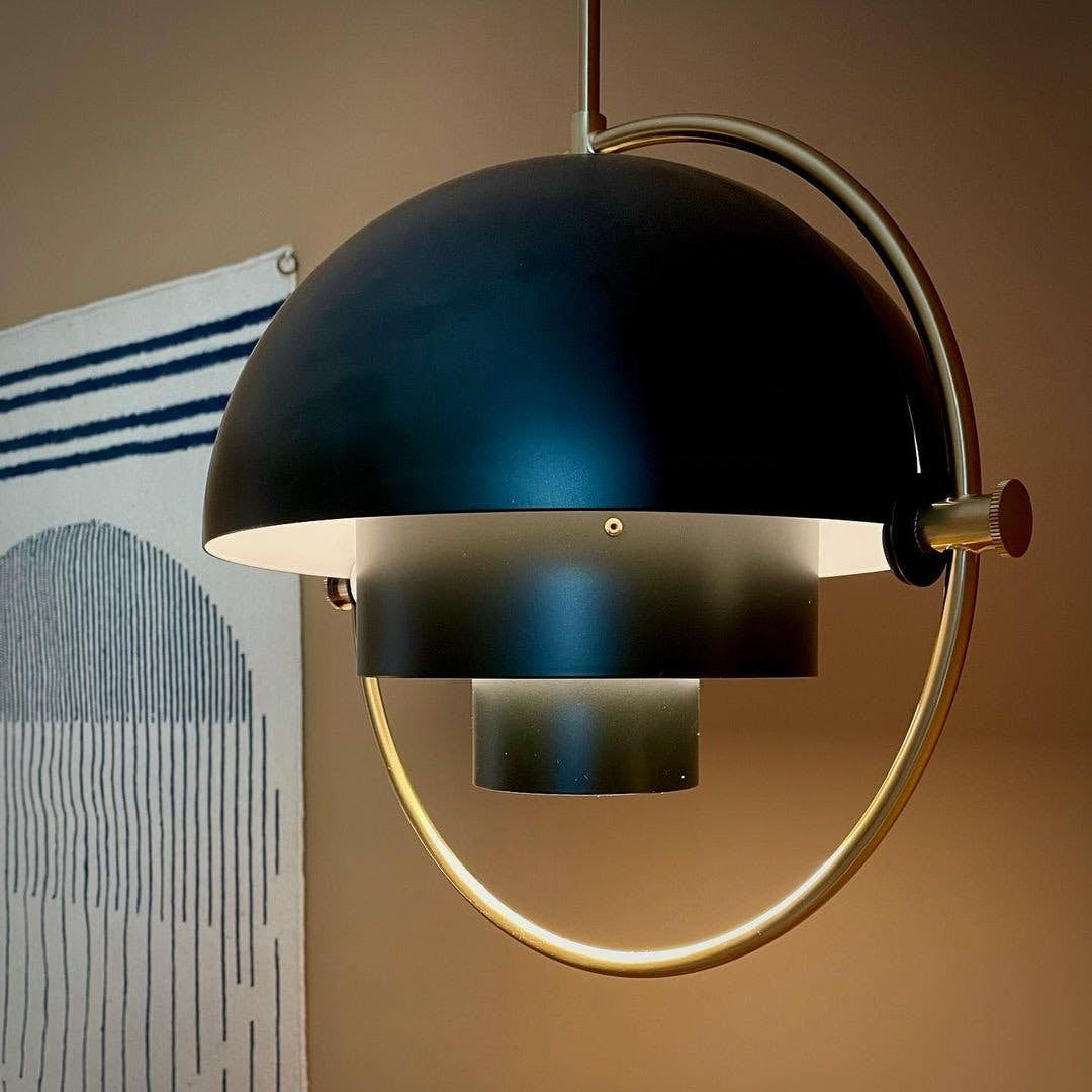 Lustra Lampe Pendante Boule Déformée Dorée - Neutralighting
