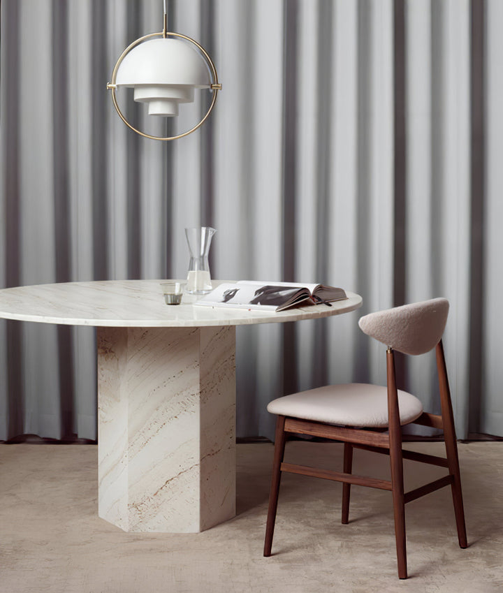 Lustra Lampe Pendante Boule Déformée Dorée - Neutralighting