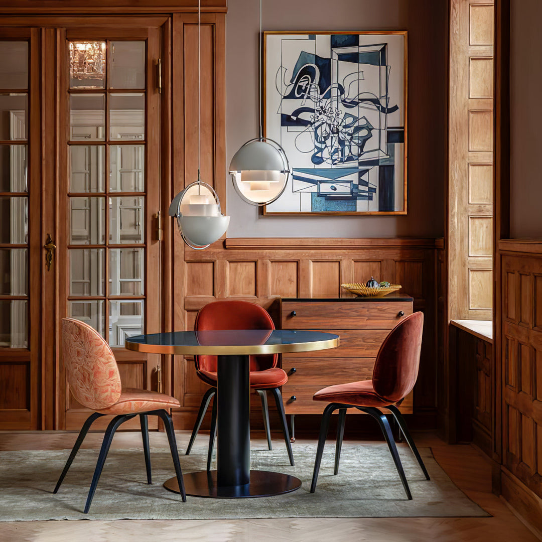 Lustra Lampe Pendante Boule Déformée Dorée - Neutralighting