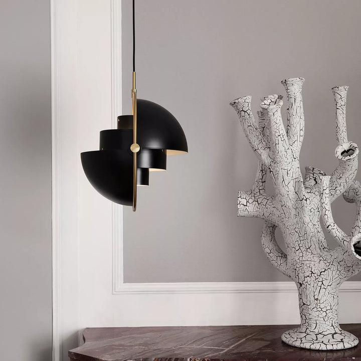 Lustra Lampe Pendante Boule Déformée Dorée - Neutralighting