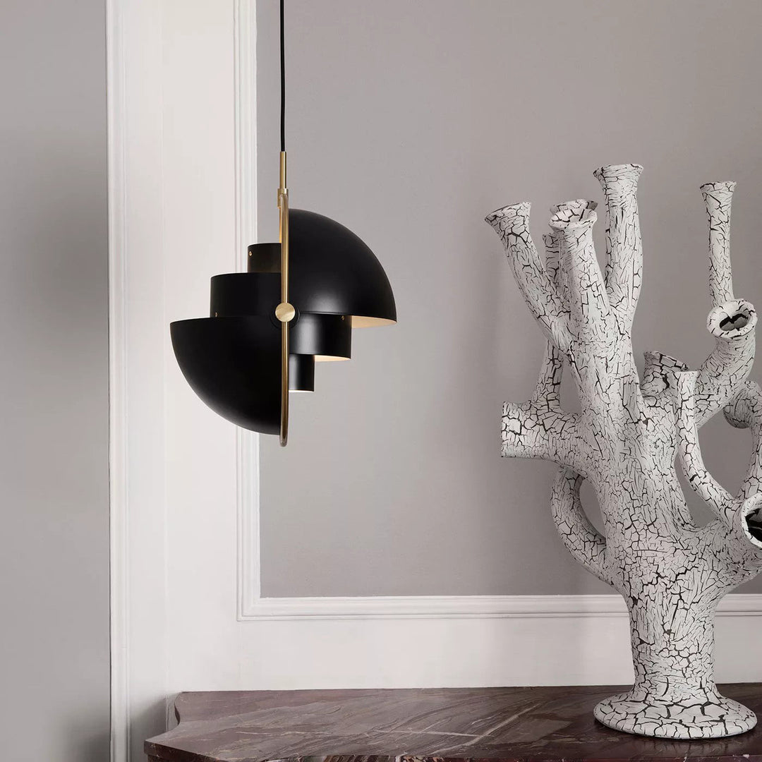Lustra Lampe Pendante Boule Déformée Dorée - Neutralighting