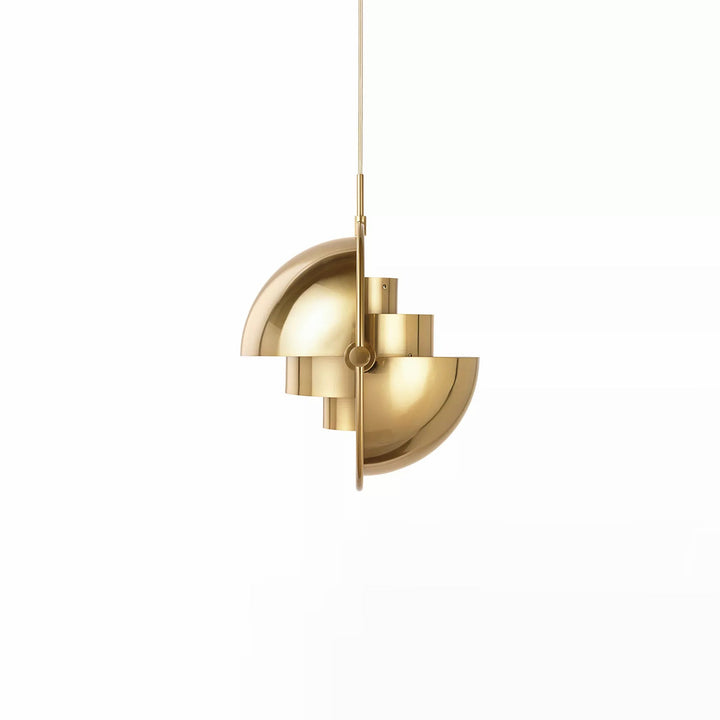 Lustra Lampe Pendante Boule Déformée Dorée - Neutralighting