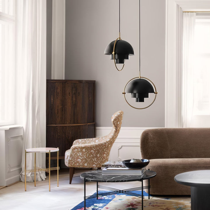 Lustra Lampe Pendante Boule Déformée Dorée - Neutralighting