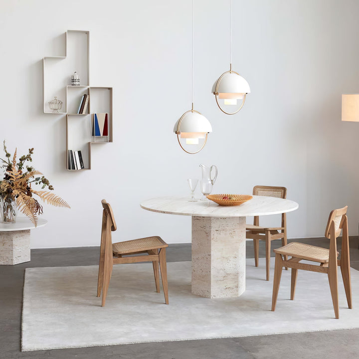 Lustra Lampe Pendante Boule Déformée Dorée - Neutralighting