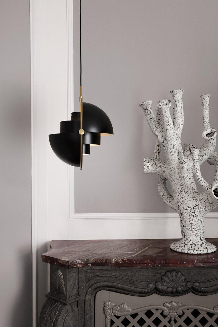 Lustra Lampe Pendante Boule Déformée Dorée - Neutralighting