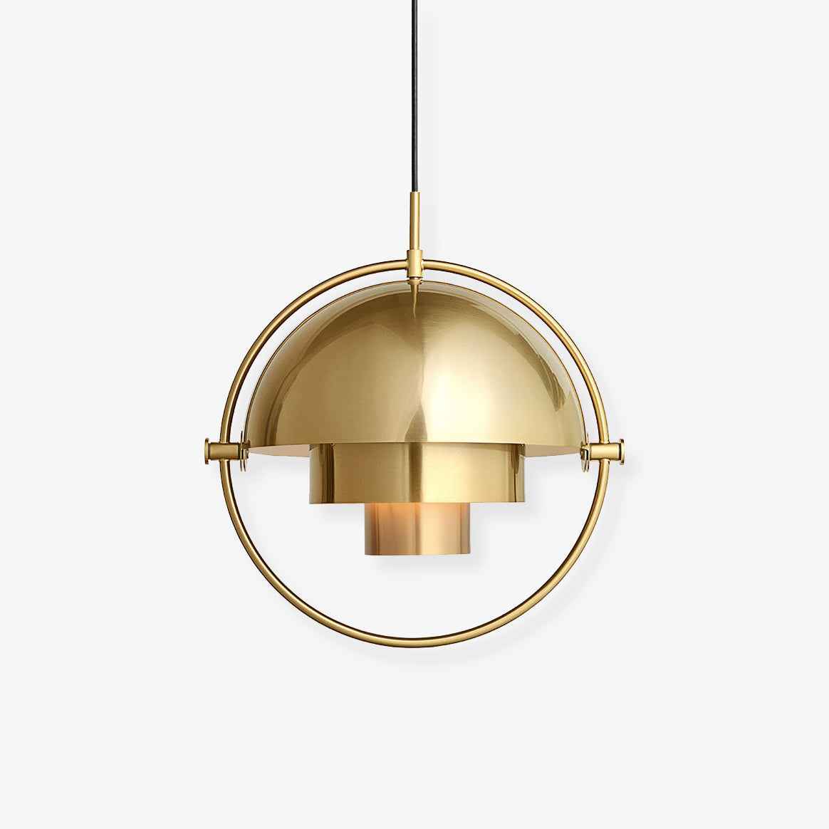 Lustra Lampe Pendante Boule Déformée Dorée - Neutralighting