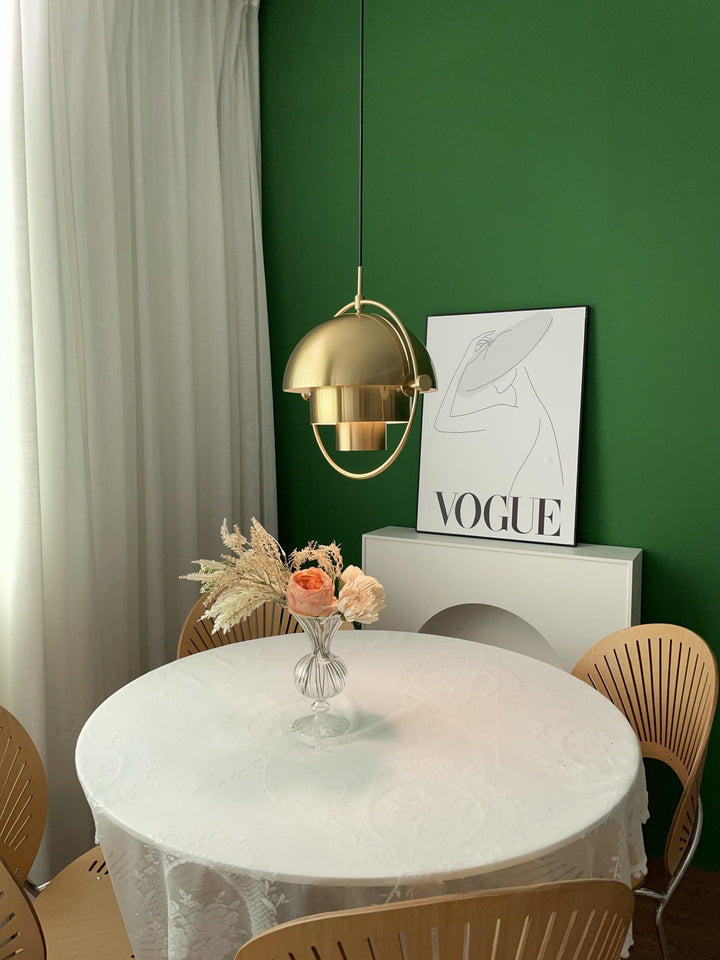 Lustra Lampe Pendante Boule Déformée Dorée - Neutralighting