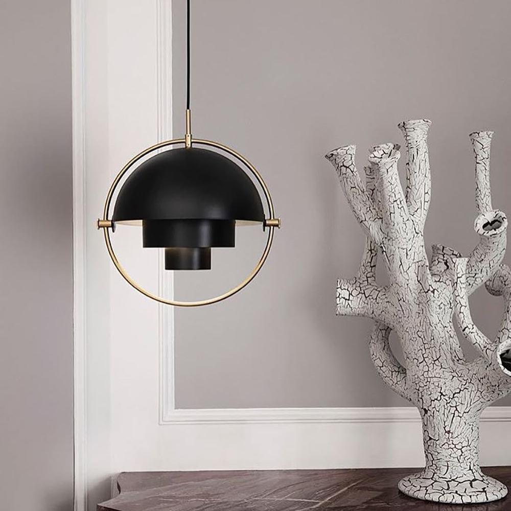 Lustra Lampe Pendante Boule Déformée Dorée - Neutralighting
