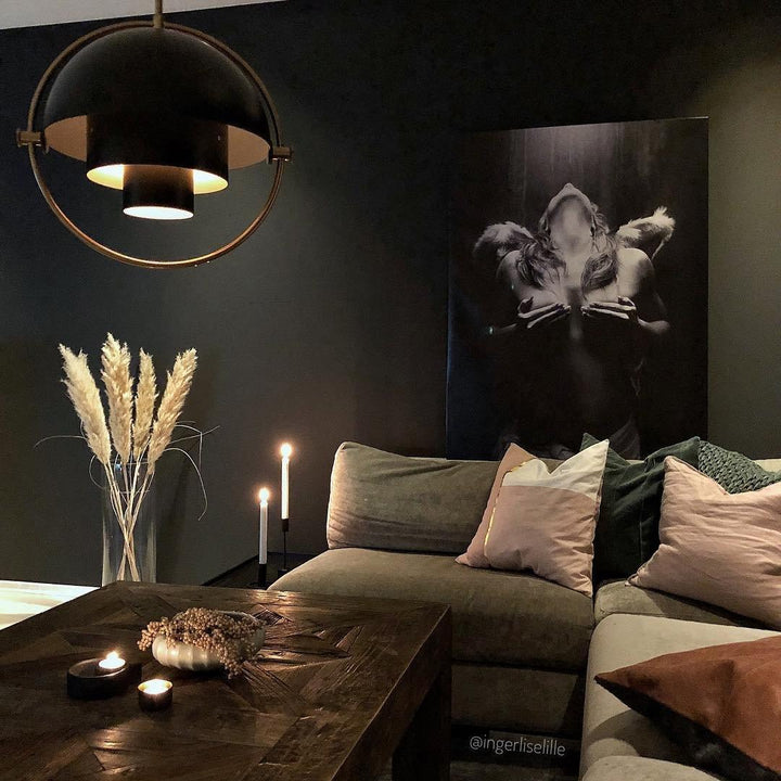 Lustra Lampe Pendante Boule Déformée Dorée - Neutralighting
