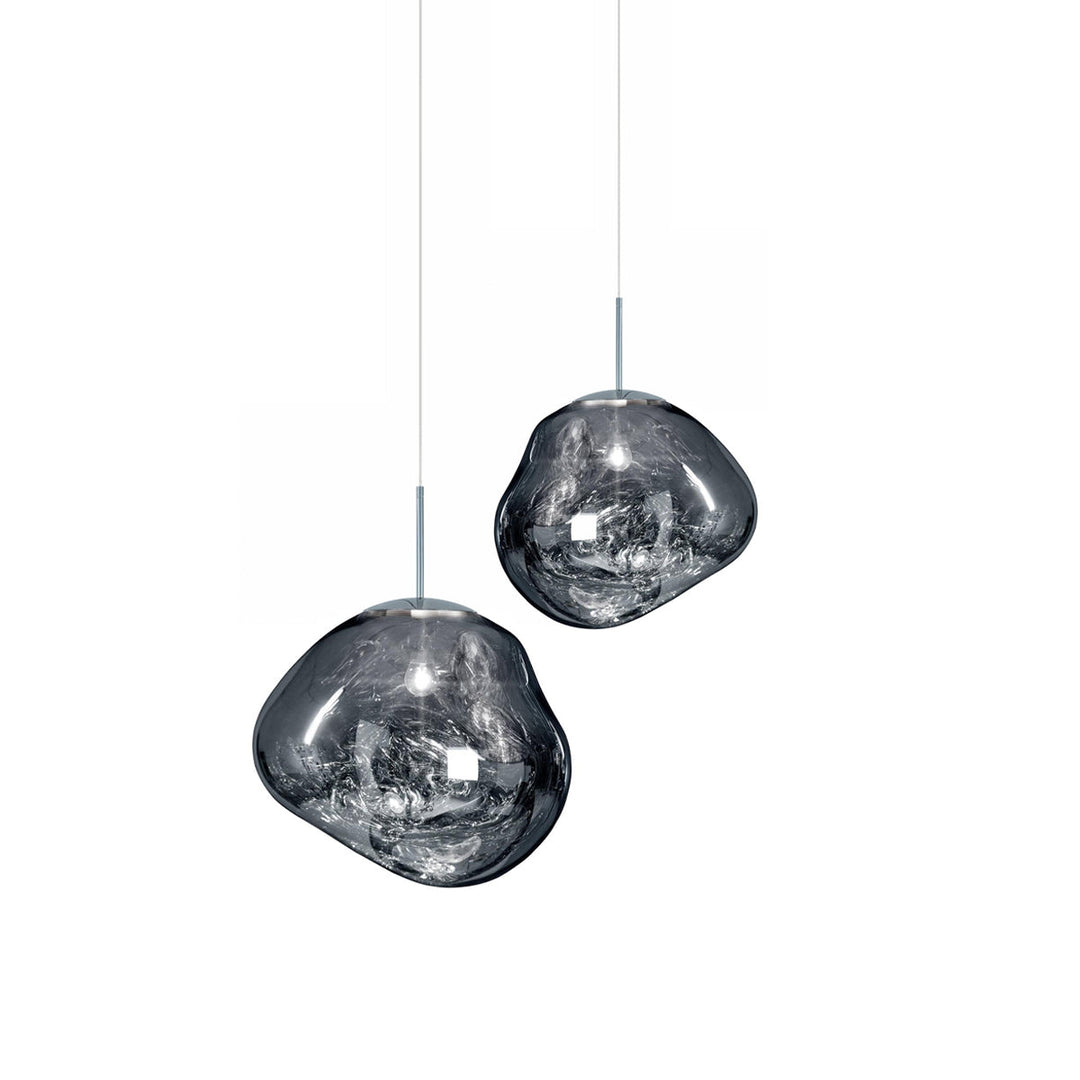 Solara Suspension en Verre Soufflé Cluster Irrégulier Sculptural - Neutralighting