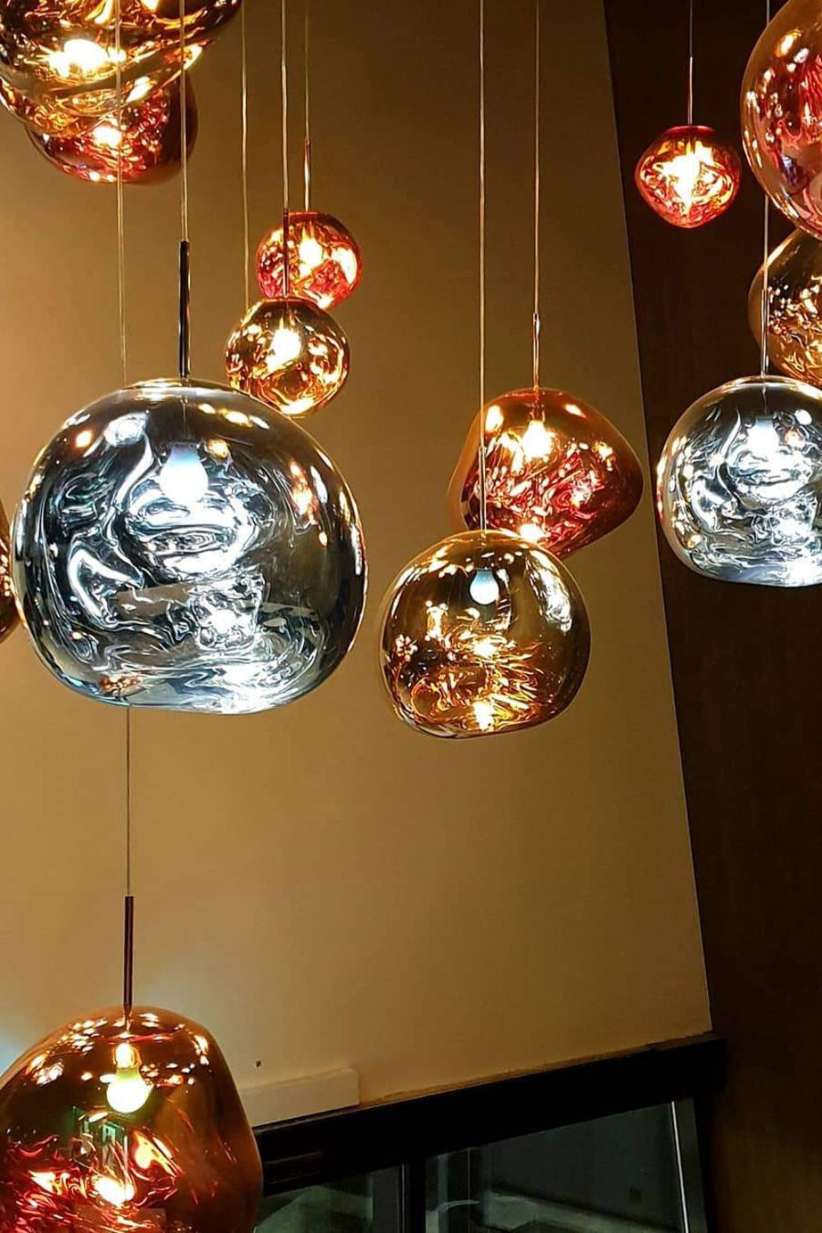 Solara Suspension en Verre Soufflé Cluster Irrégulier Sculptural - Neutralighting