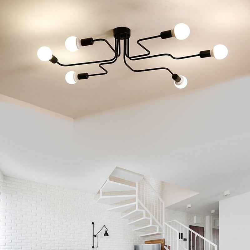 Plafonnier Arisha Métal Noir LED