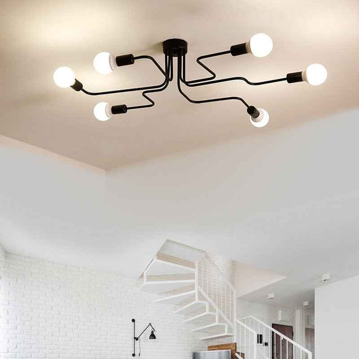 Plafonnier Arisha Métal Noir LED