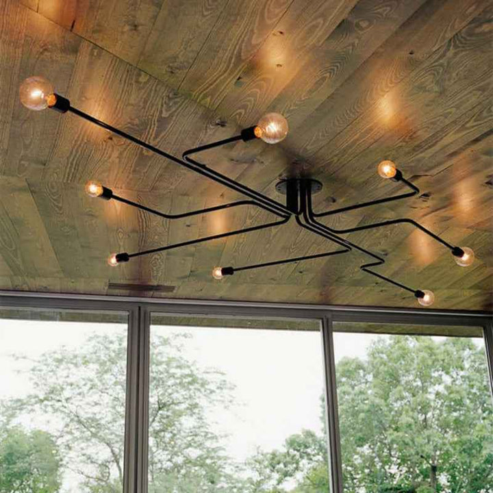 Plafonnier Arisha Métal Noir LED